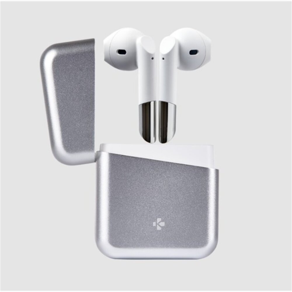 MY‎ KRONOZ ZeBuds Premium True Wireless Stereo Earphones (Silver) NEW IN BOX!